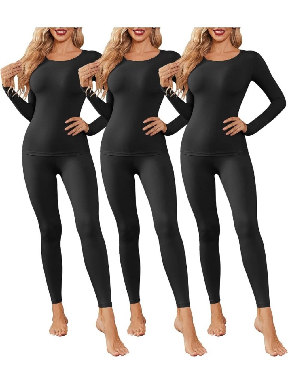 Cozy Thermal Long Johns for Women | Base Layer Pajama Set for Cold Weather